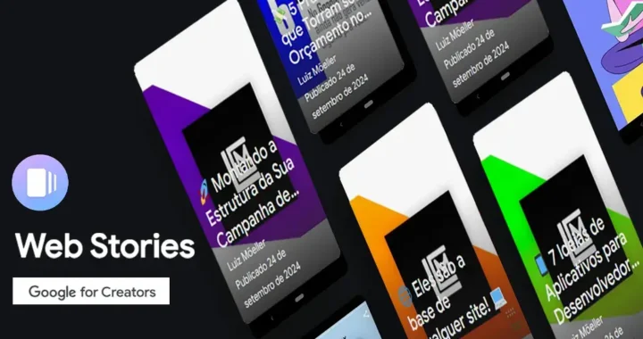 Exemplos de Web Stories no Google Blog LCM Websites