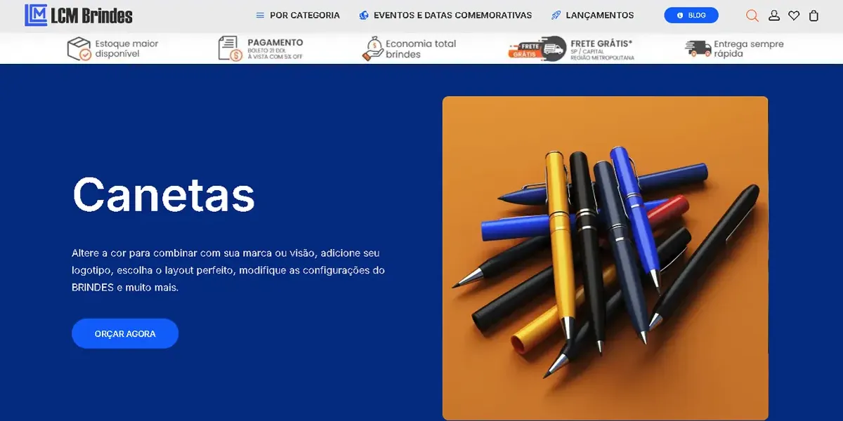 Plataforma de brindes com catálogo automatizado e integração com fornecedores em tempo real